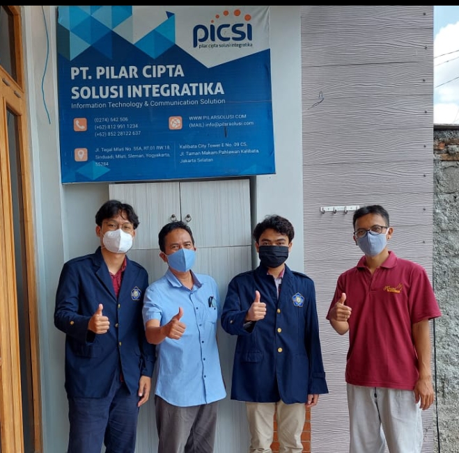 Dua Mahasiswa informatika  Melakukan Kerja Praktik di PT. Pilar Cipta Solusi Integratika Yogyakarta